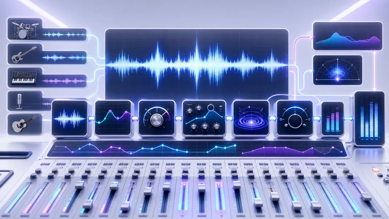 現在の楽曲MIXの工程